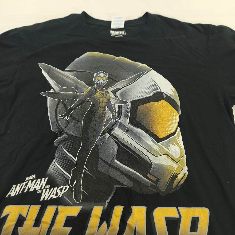 Marvel The Wasp Casual Graphic Short Sleeve T Shirt Adult Mens Size M Black
